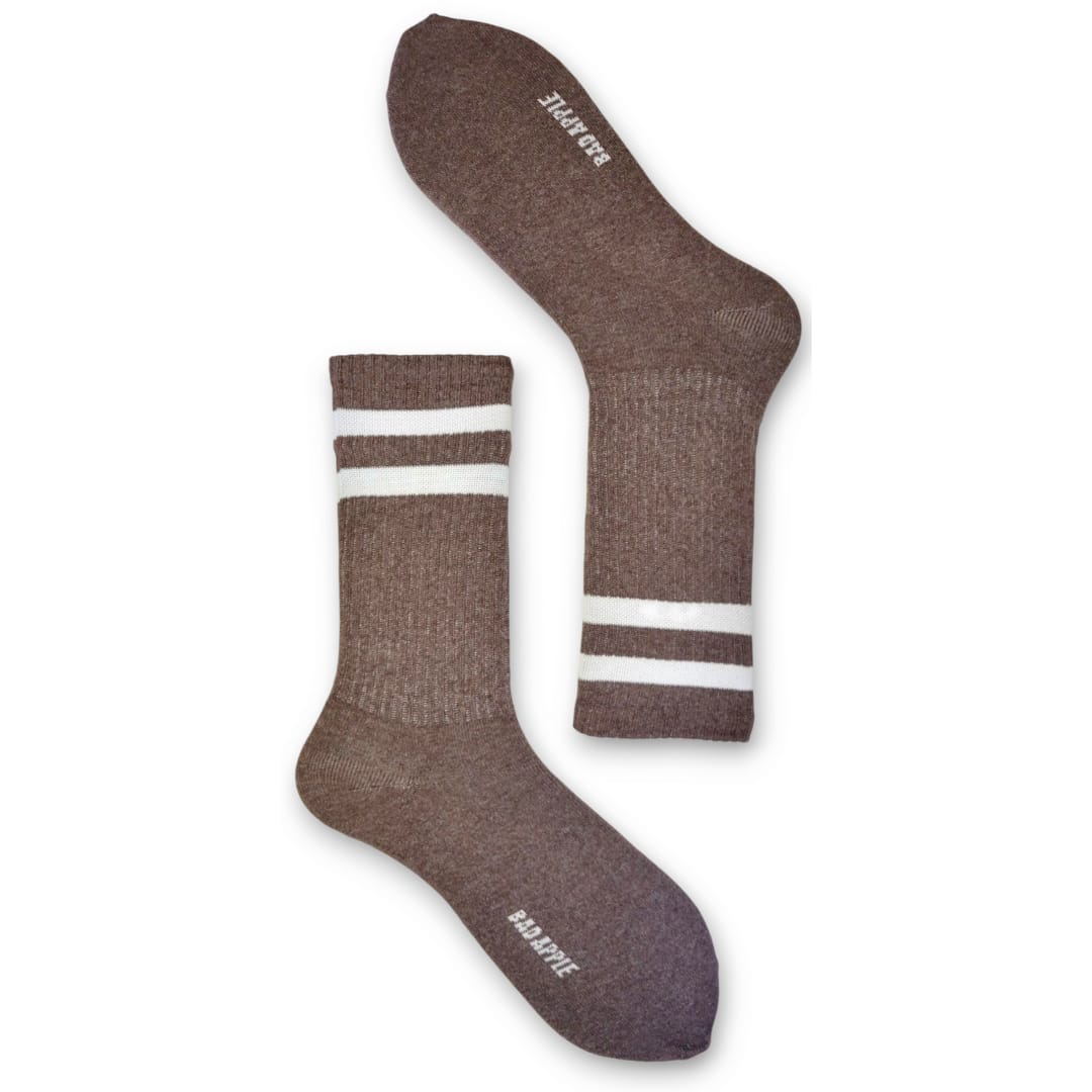 Old school café con blanco calcetín