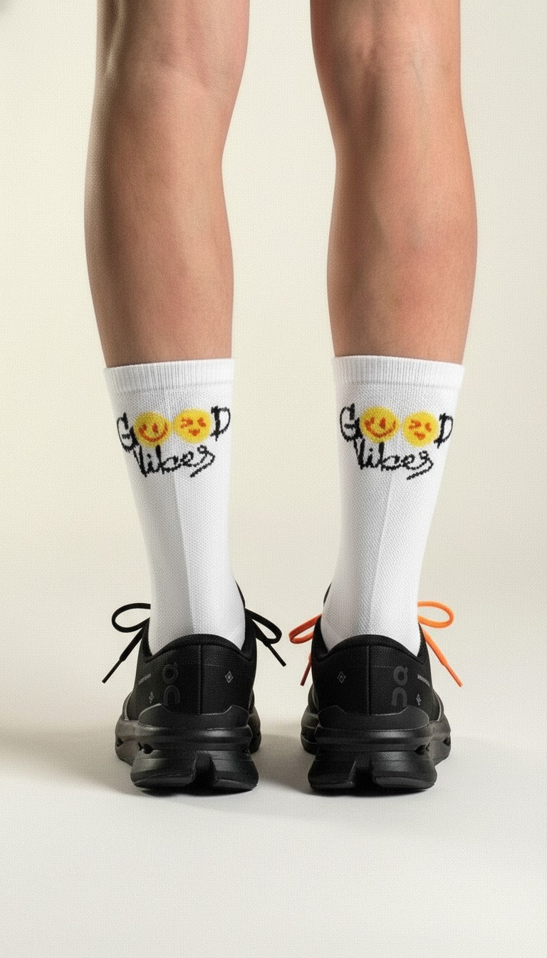 Calcetín Performance Pro Good Vibes Blanco