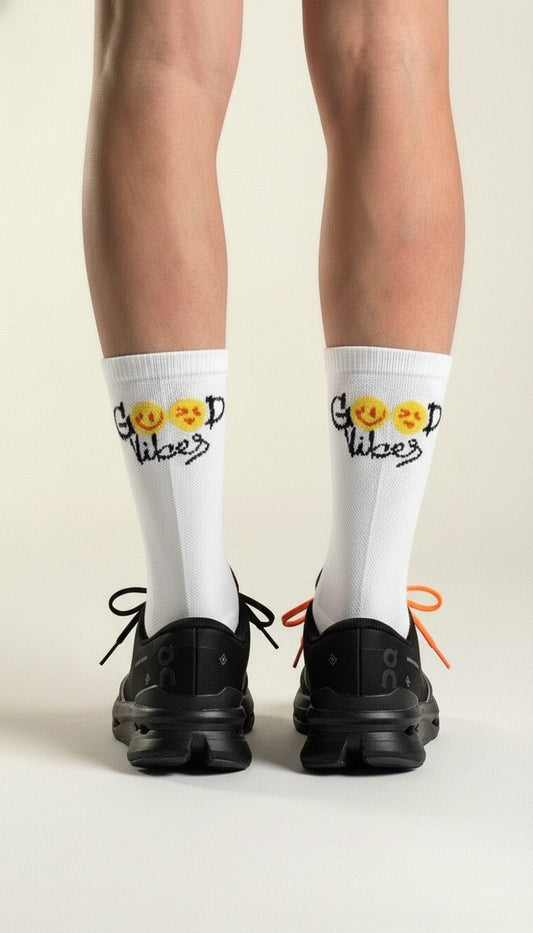 Calcetín Performance Pro Good Vibes Blanco